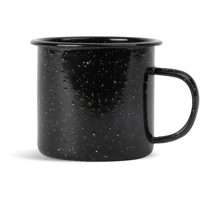 Doris Mug Enamel 38  cl, Black