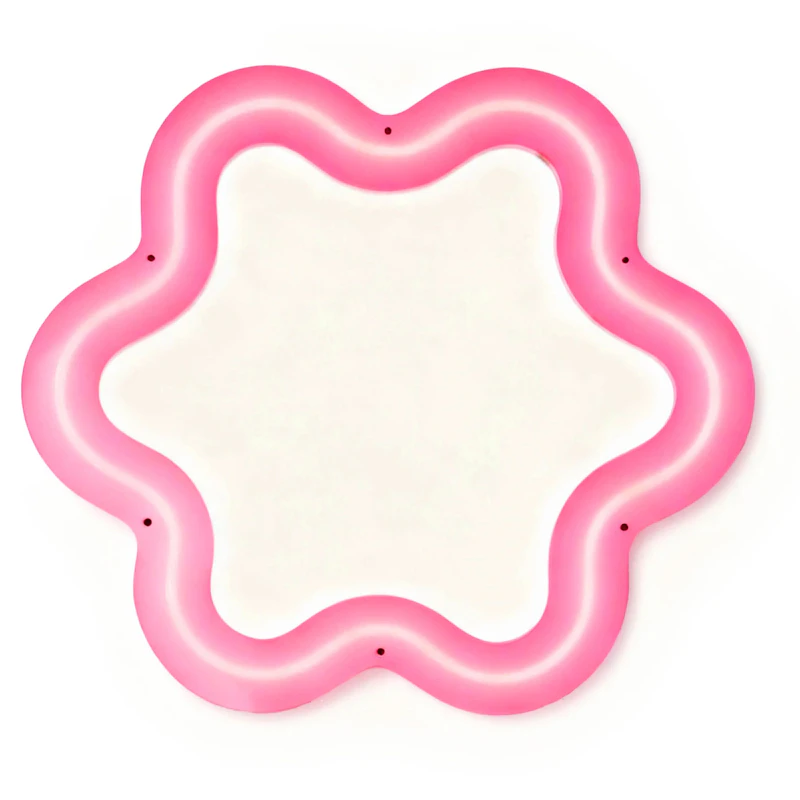 Supercurve Flower Mirror, Pink