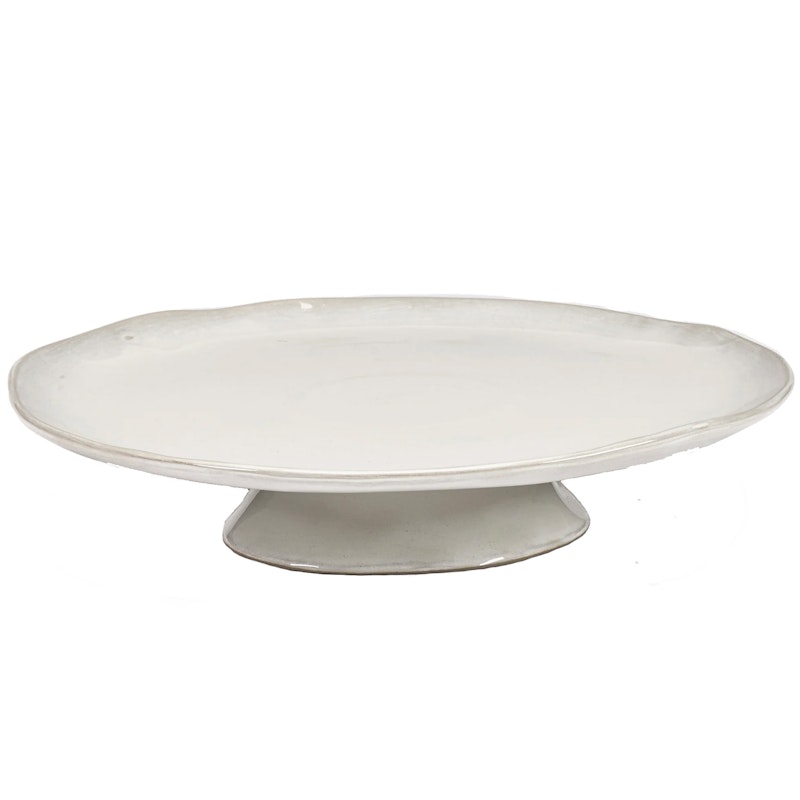 La Mère Serving Dish With Foot, Off-white