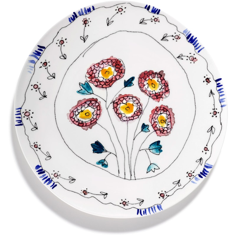 Anemone Milk Serving Plate L