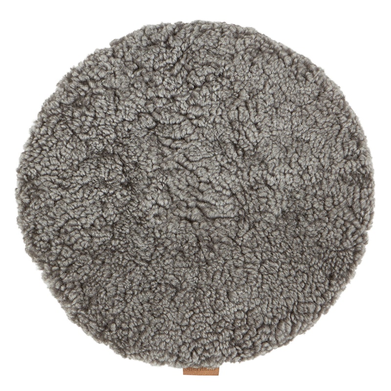 Jill Chair Cushion Round Ø38 cm Padded, Grey Graphite