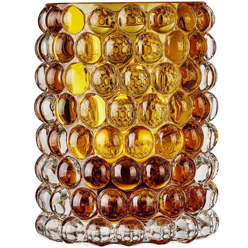 Hurricane Boule Candle Holder 18 cm, Amber