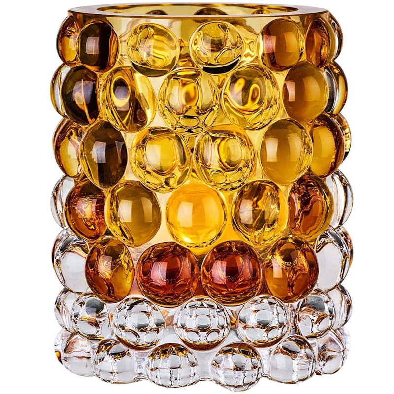 Hurricane Boule Candle Holder 12 cm, Amber