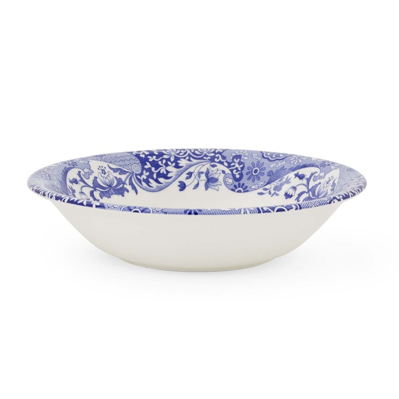 Blue Italian Christmas Bowl 20 cm, Blue