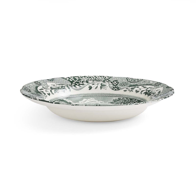 Heritage Green Italian Deep Plate 23 cm, Green