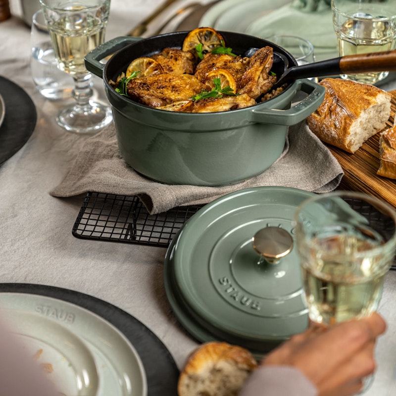 La Cocotte Cast Iron Pot 5,25 L, Eucalyptus