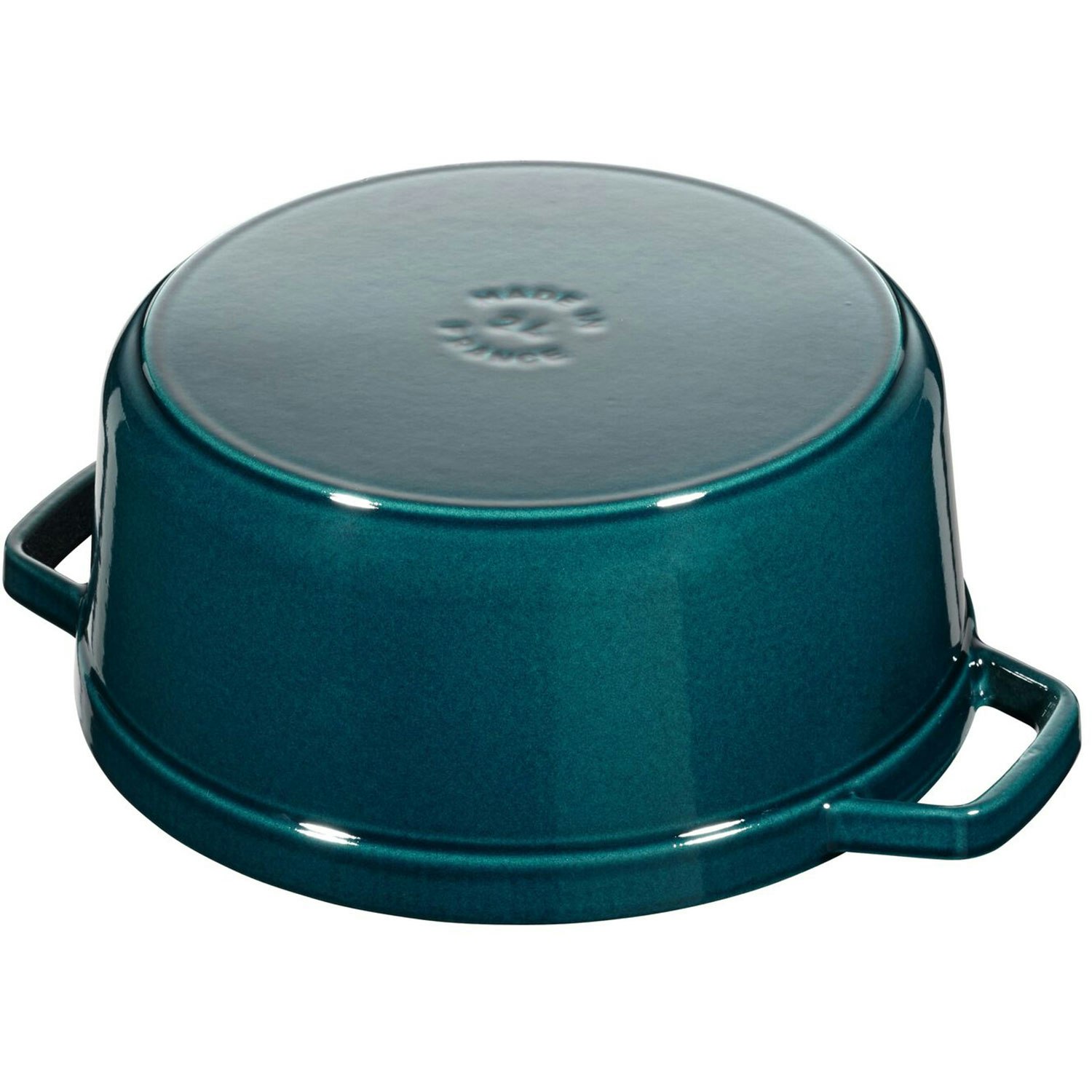 Staub Cocotte Round 28 cm 6,7 L, Petrol Blue from Staub | RoyalDesign