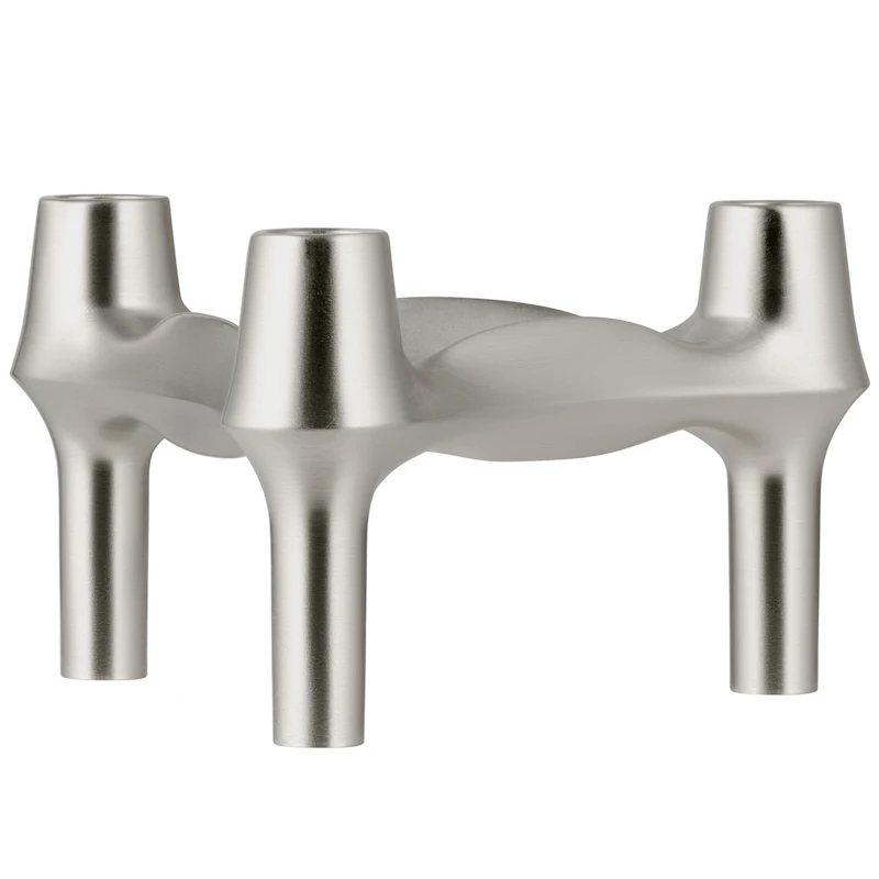 BMF Candle Holder, Brushed Chrome