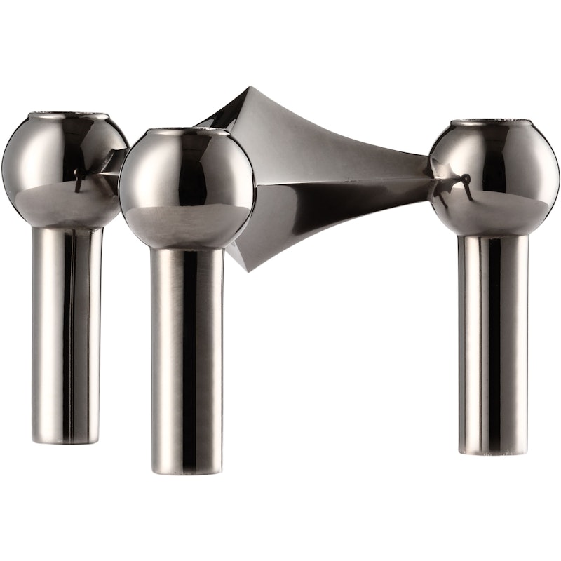 Nagel Candlestick, Black Chrome