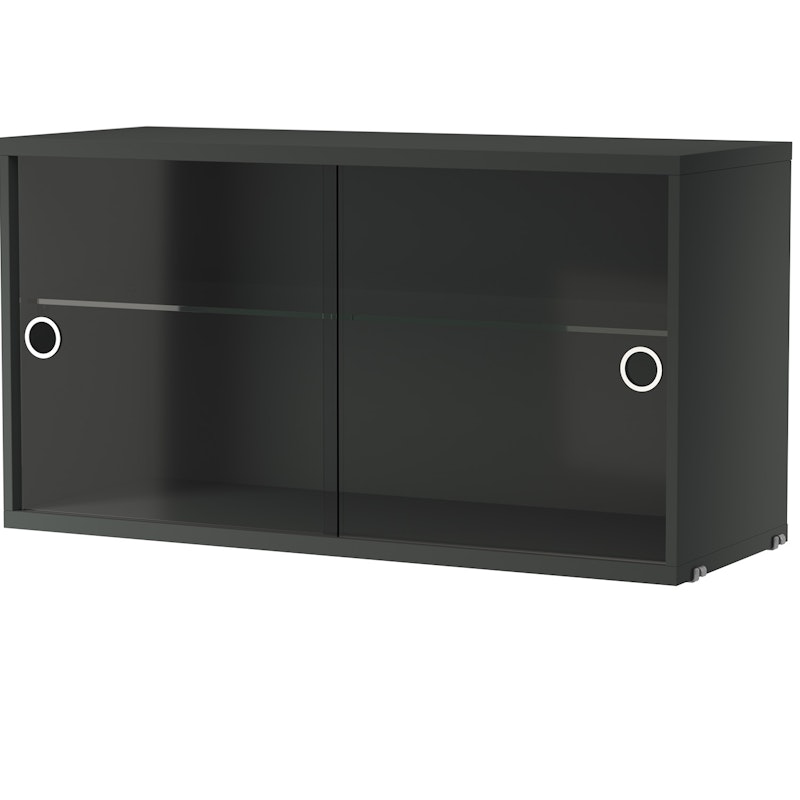 String Display Cabinet 30x78 cm, Dark Grey