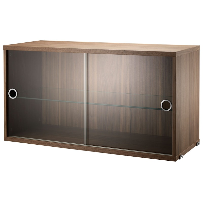 String Display Cabinet 30x78 cm, Walnut