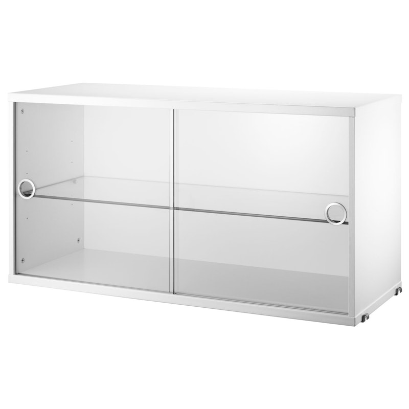 String Display Cabinet 30x78 cm, White