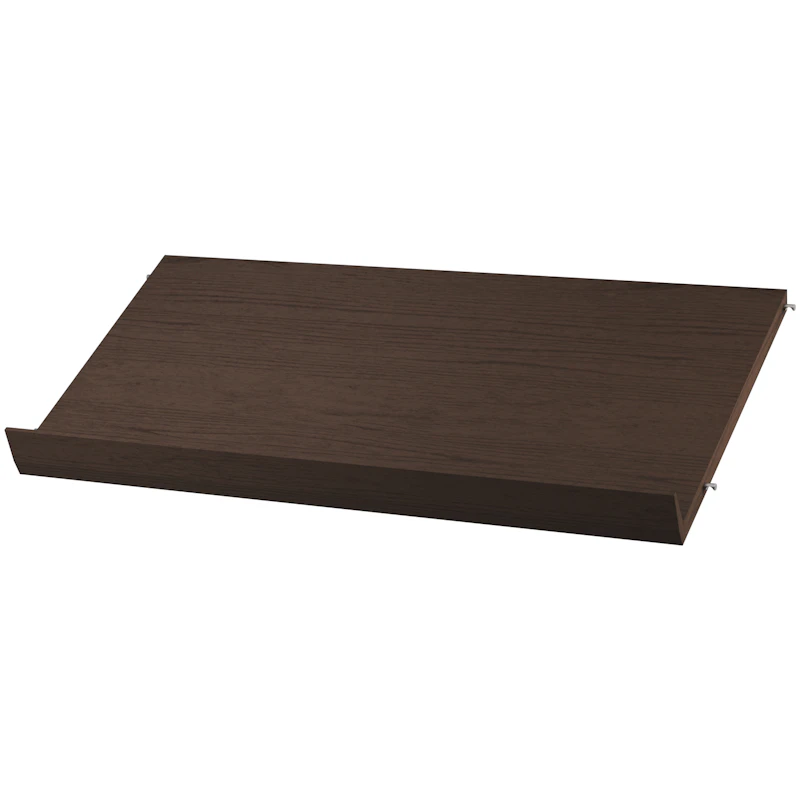 String Magazine Shelf 78x30 cm, Dark Oak