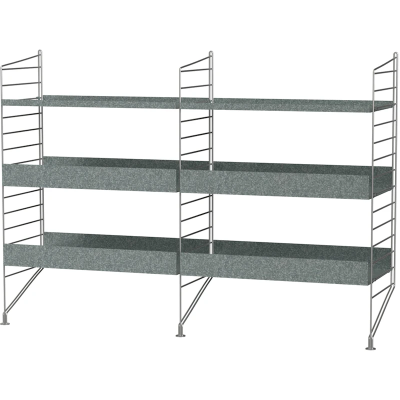 String Outdoor Shelf A, Galvanised Steel