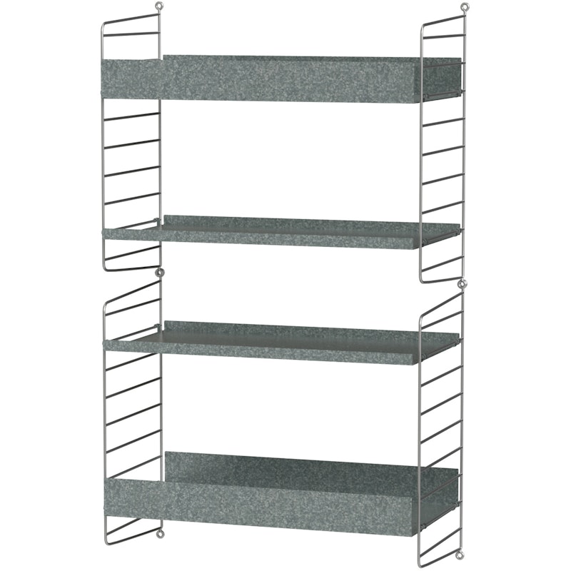 String Outdoor Shelf C, Galvanised Steel