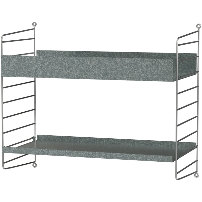 String Outdoor Shelf D, Galvanised Steel