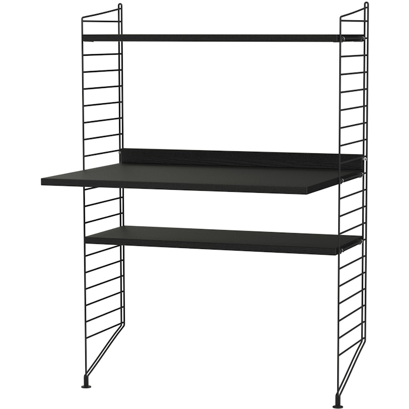 String Shelf Combination H Workplace, Black