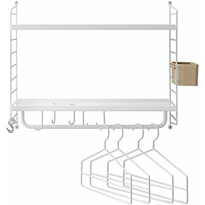 String Shelf Hall Complete, White