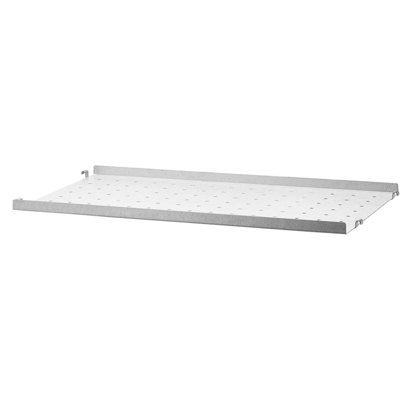 String Shelf With Low Edge Metal 30x58 cm, Galvanized