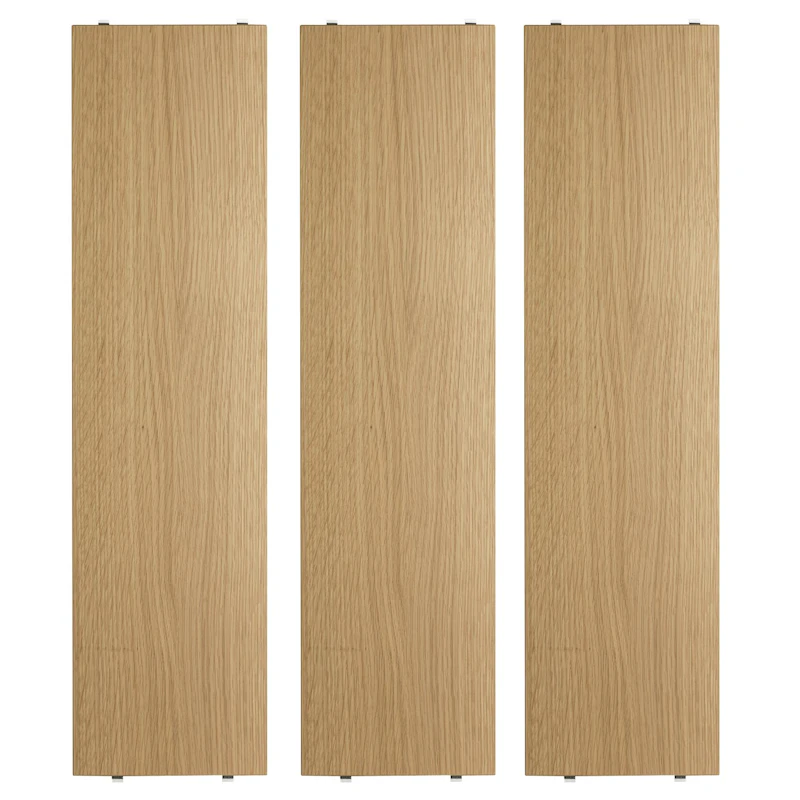 String Shelves 3-pack 78x20 cm, Oak