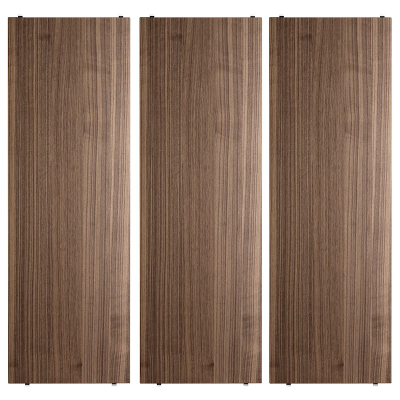 String Shelves 3-pack 78x30 cm, Walnut