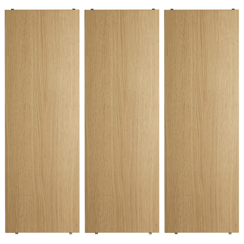 String Shelves 3-pack 78x30 cm, Oak