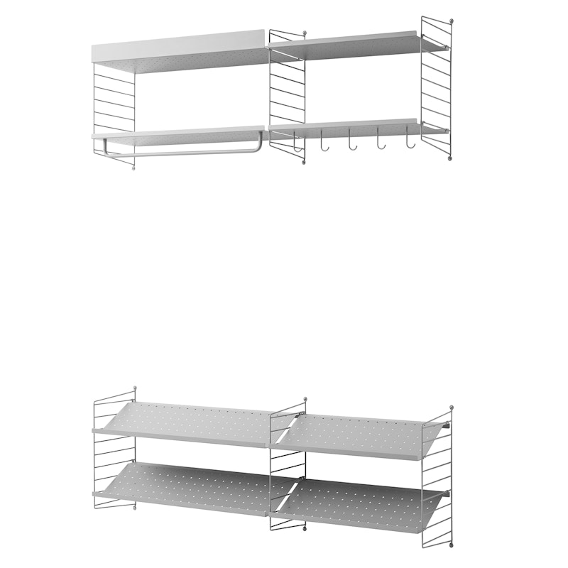 String Shelving System No 10, Grey