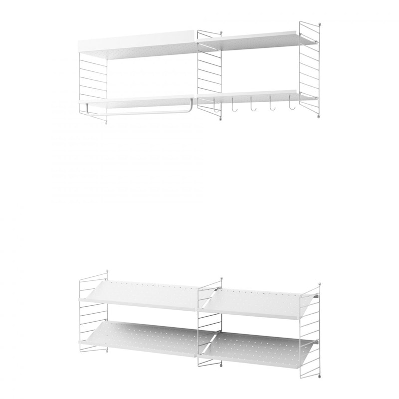 String Shelving System No 10, White