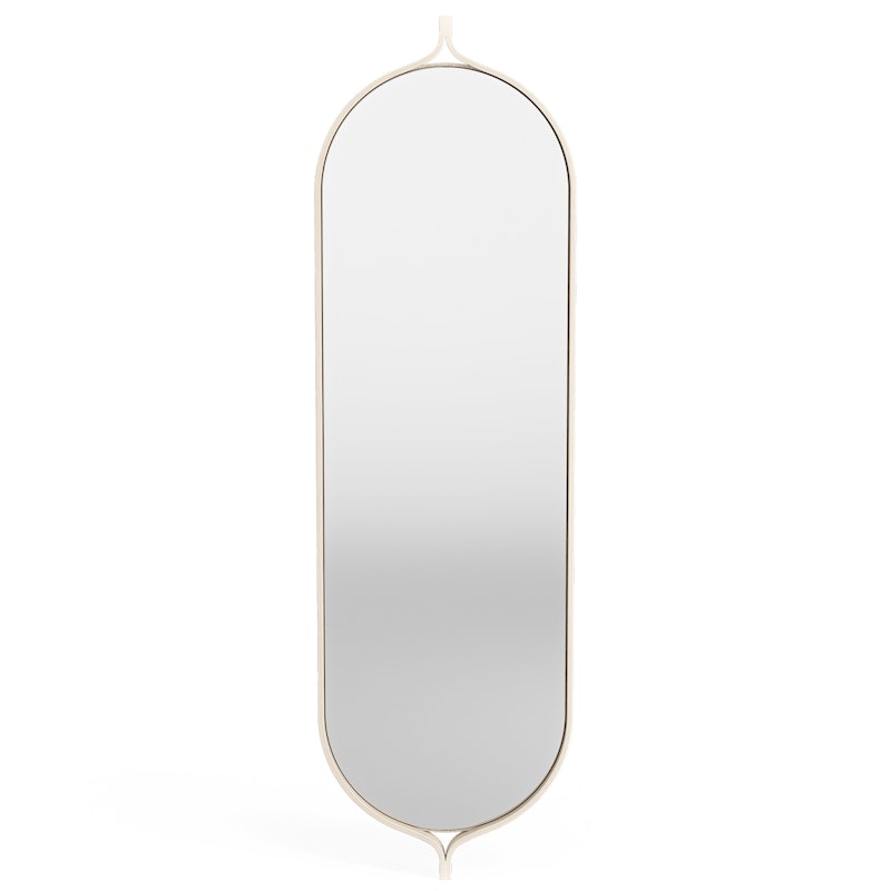 Comma Mirror 135 cm, White Pigmented