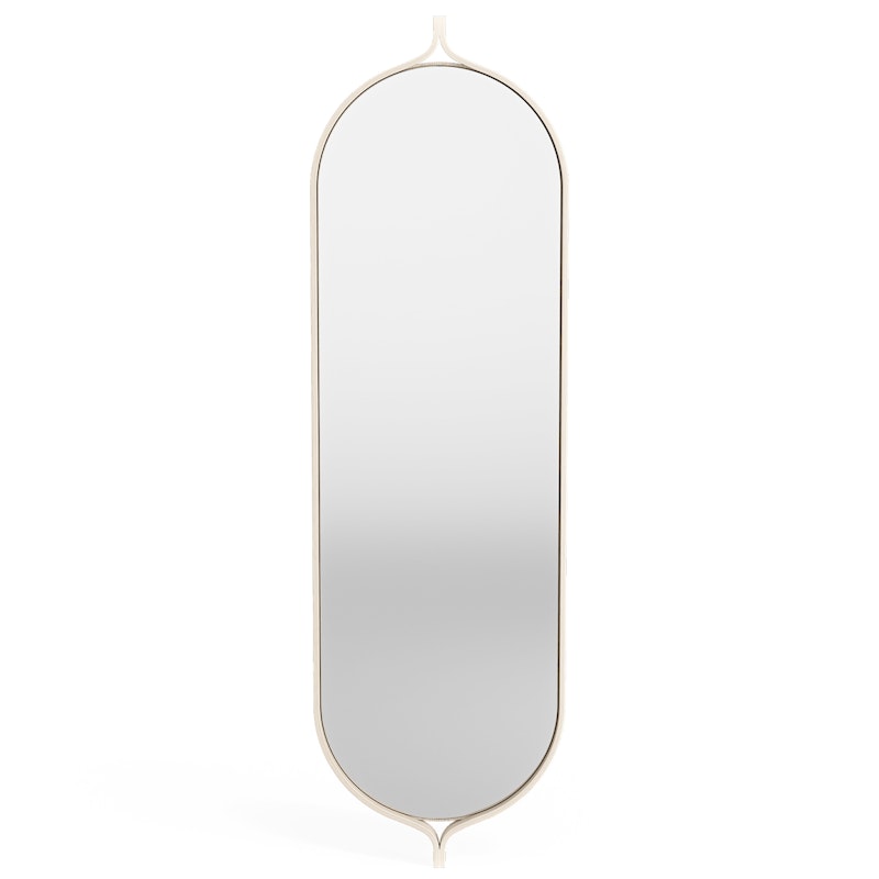 Comma Mirror 135 cm, White Pigmented