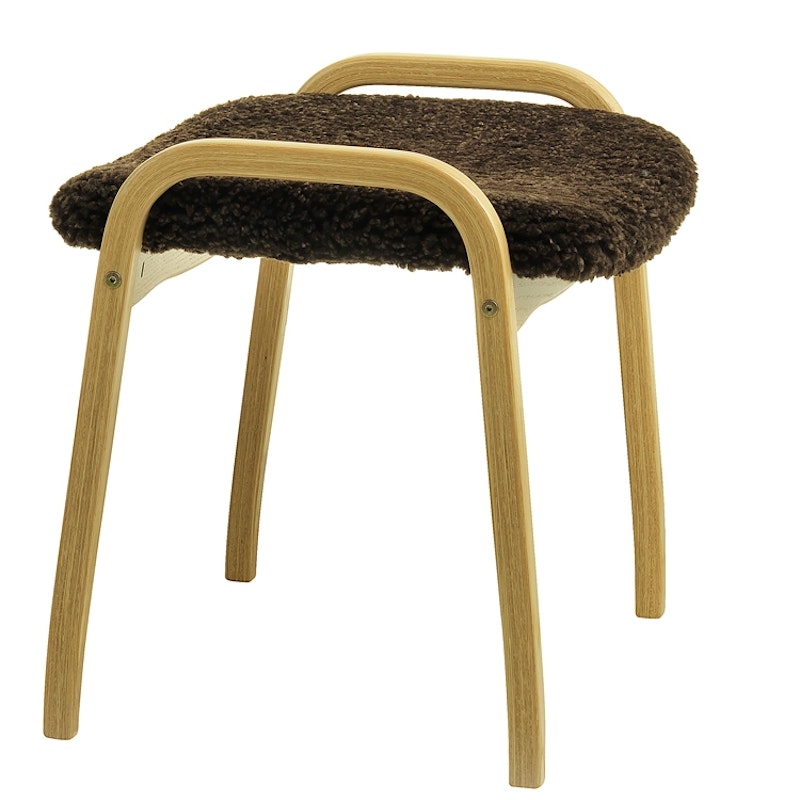 Lamino Stool Sheepskin/Beech, Espresso