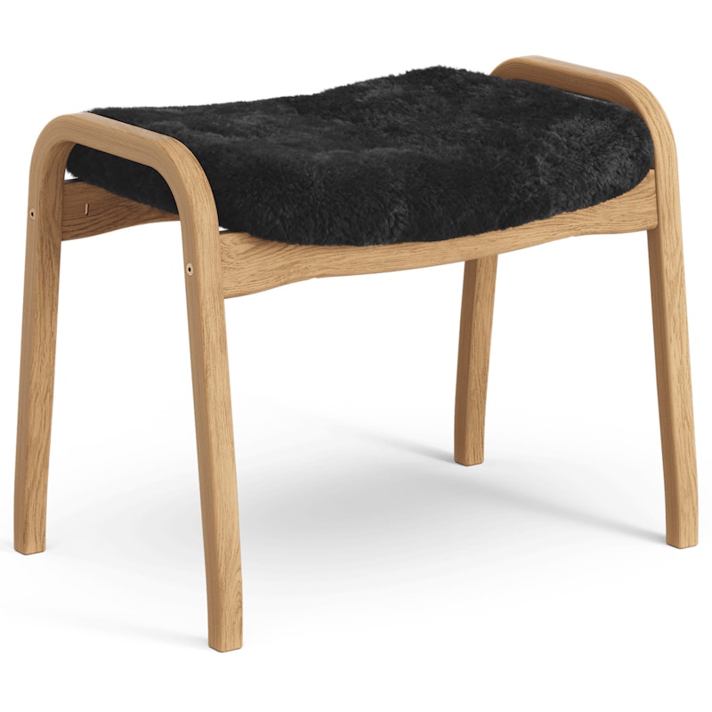 Lamino Stool Sheepskin/Oak, Black