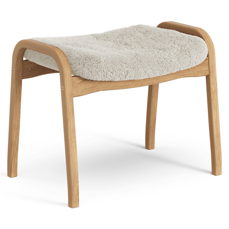 Lamino Stool Sheepskin/Oak, Moonlight