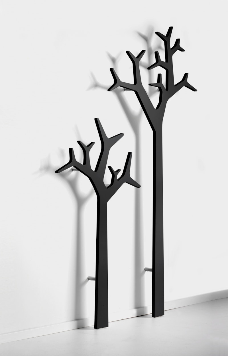 Tree Coat Rack Wall-mounted 134 cm, Black from Swedese | RoyalDesign, image size:800x1246