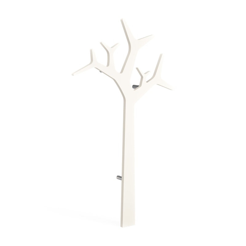 Tree Coat Rack Wall-mounted 134 cm, Soft White