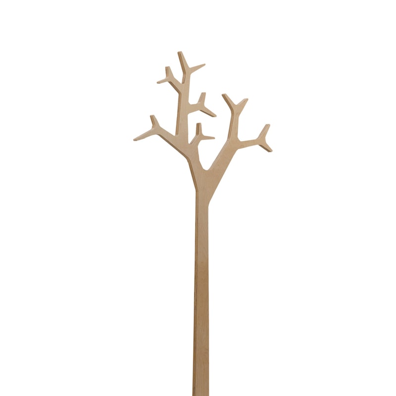 Tree Coat Rack Wall-mounted 134 cm, Oak