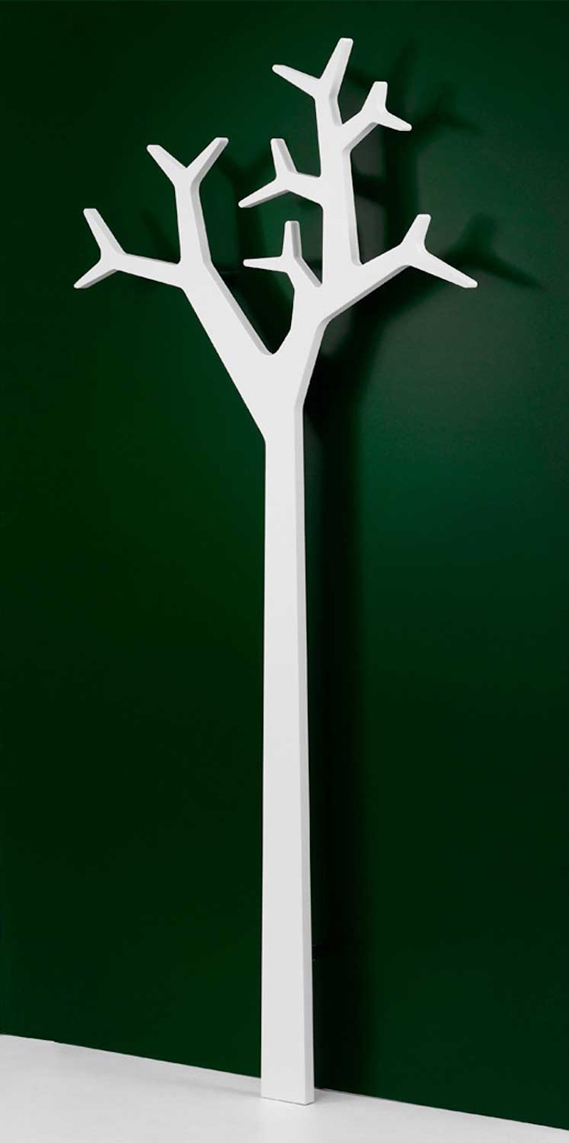 Tree Coat Rack Wall-mounted 134 cm, White