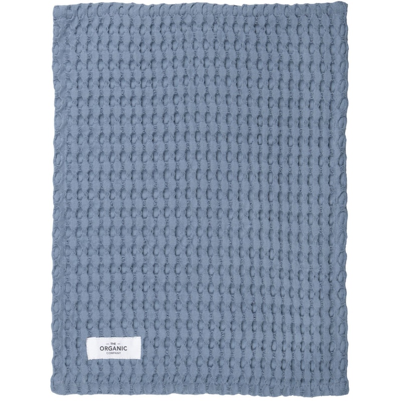 Big Waffle Washcloth, Grey Blue