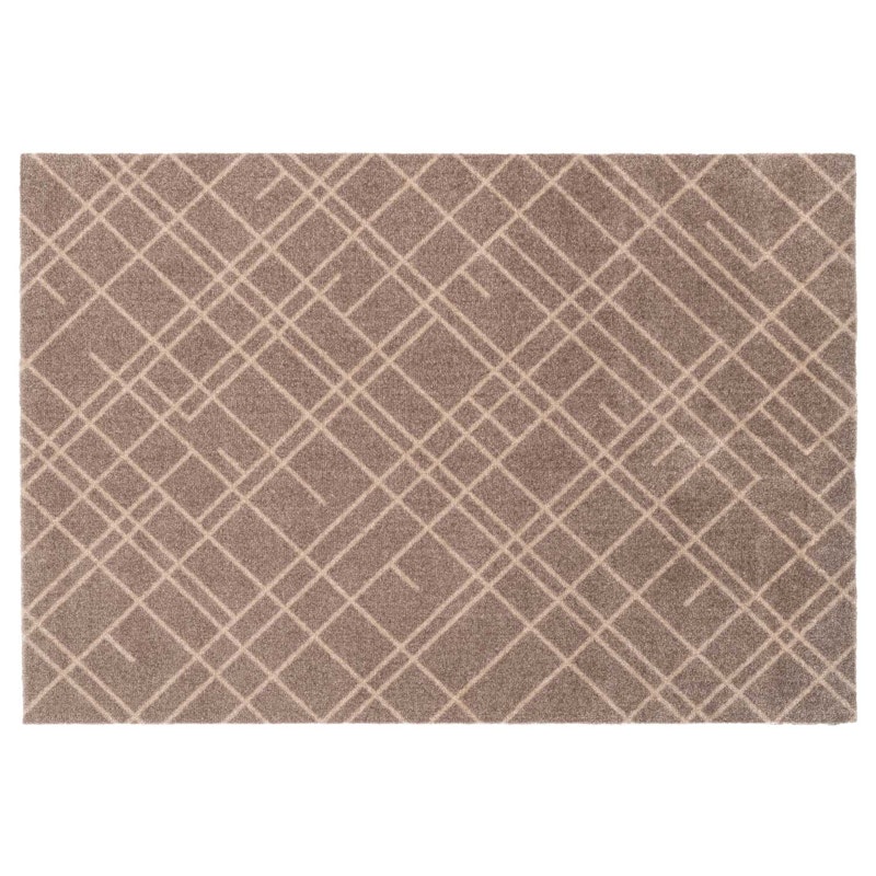 Lines Door Mat Sand / Beige, 130x90 cm