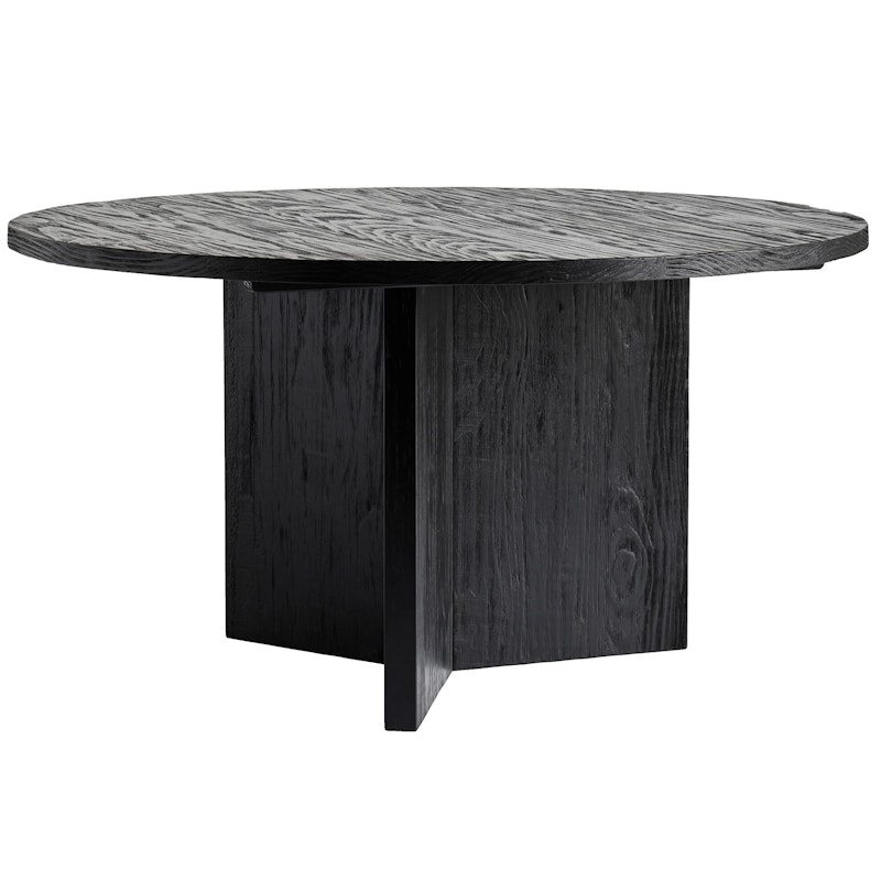 Chunky Dining Table Ø140 cm, Black