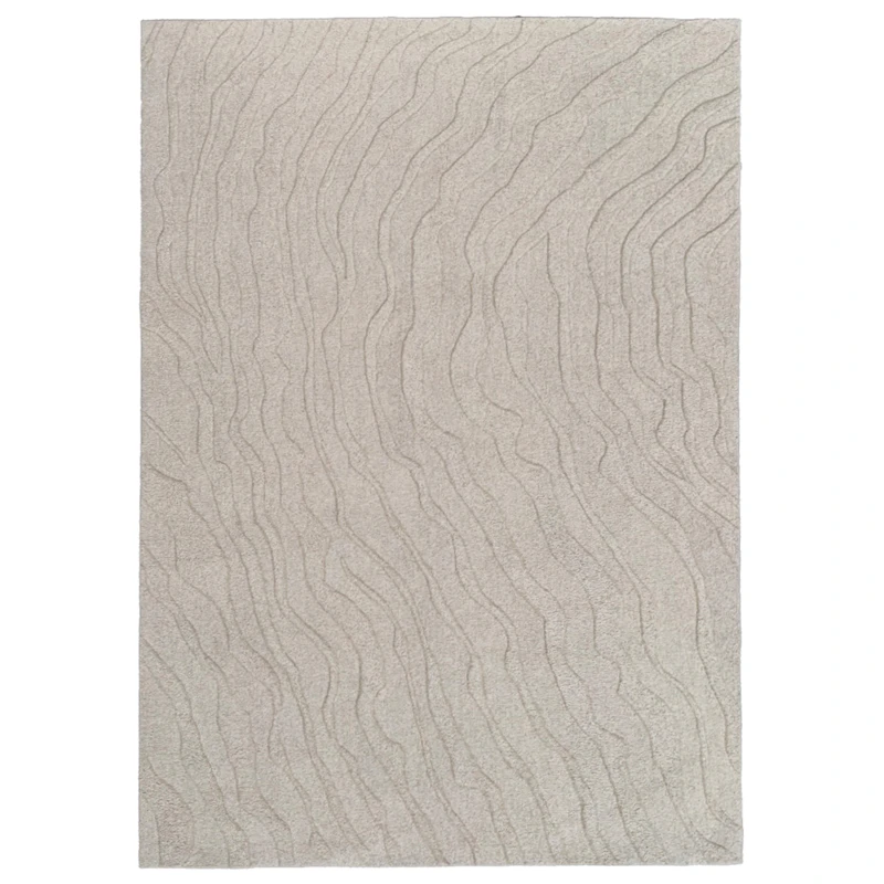 Duvell Wool Rug Light Beige, 250x350 cm