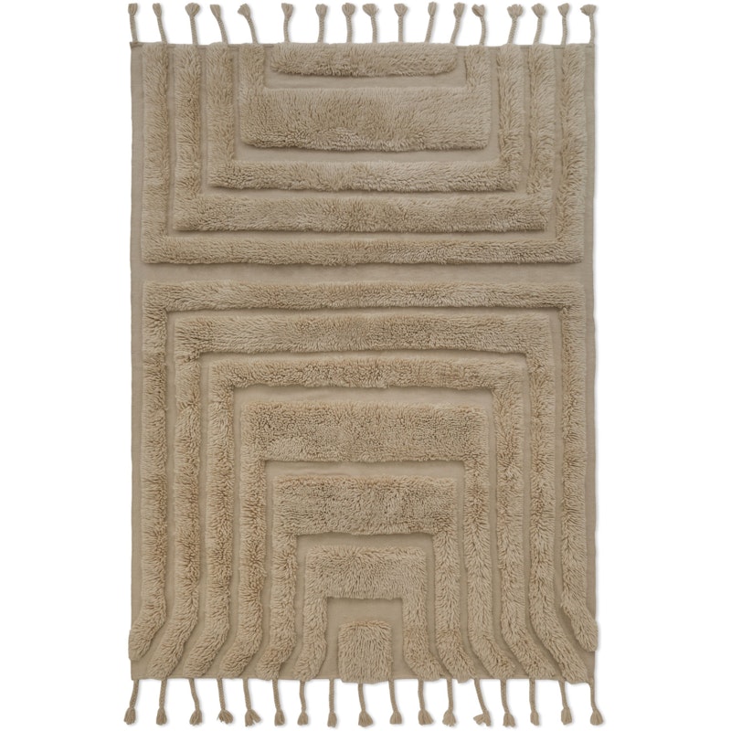 Kask Wool Rug 250x350 cm, Beige