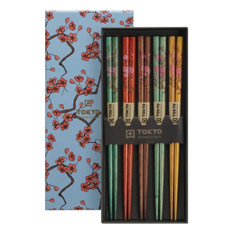 Chopsticks 5-pack, Sakura