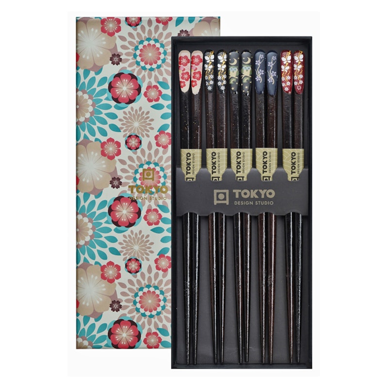 Chopsticks 5-pack, Nippon Floral