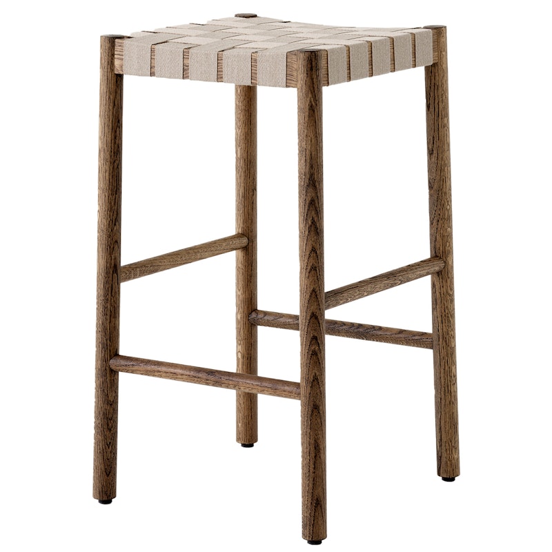 Betty Bar Stool TK7, Smoked Oak / Natural Webbing