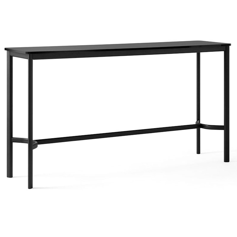 Drip HW63 Bar Table 50x190x105 cm, Black Laminate / Black