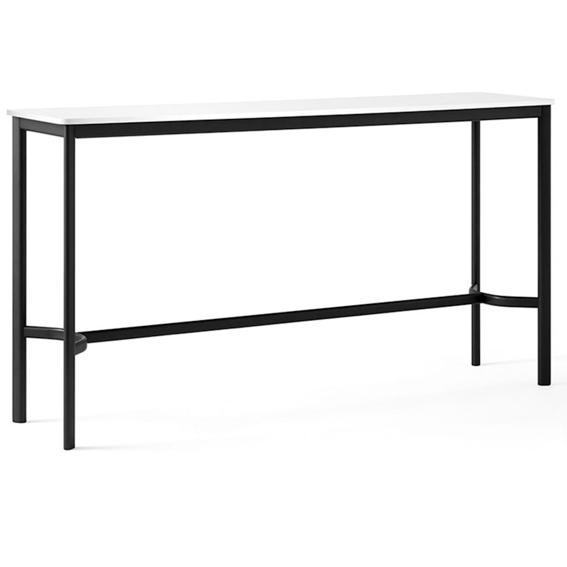 Drip HW63 Bar Table 50x190x105 cm, Off-white Laminate / Black
