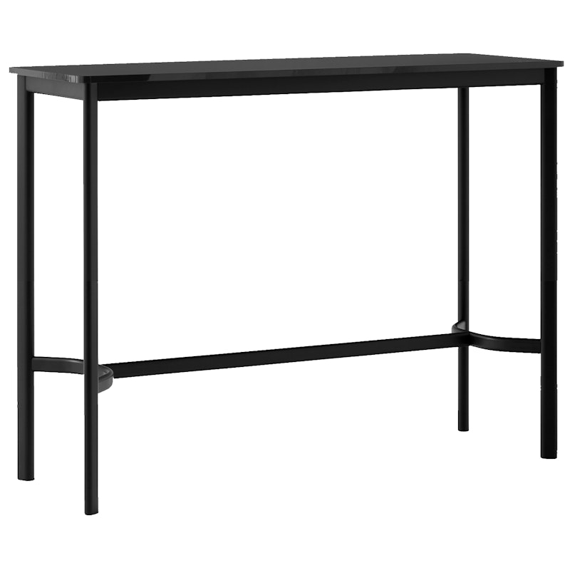 Drip HW113 Bar Table 50x140x105 cm, Black Laminate / Black