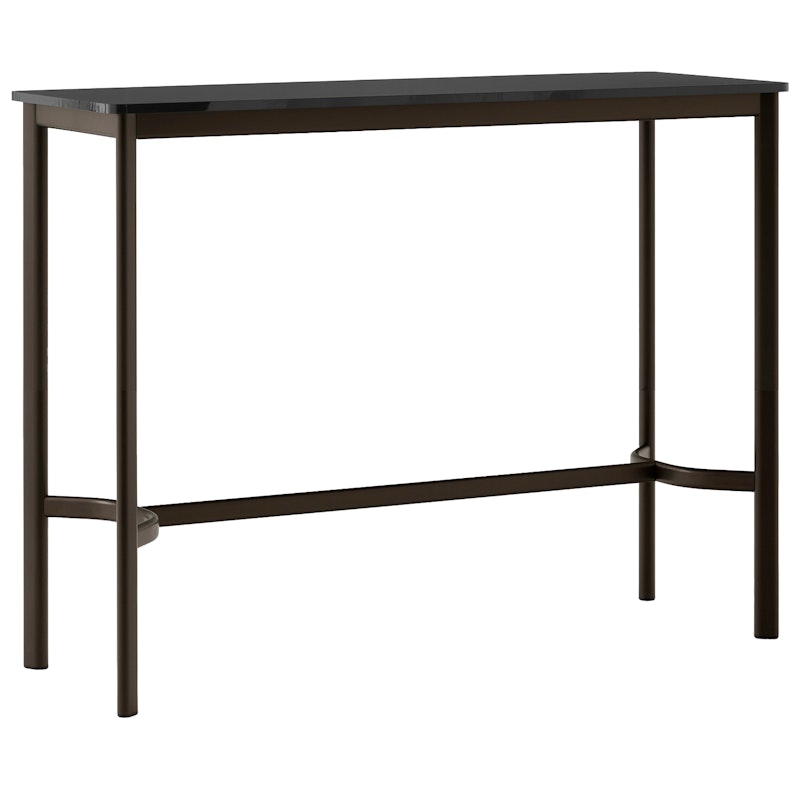 Drip HW113 Bar Table 50x140x105 cm, Black Laminate / Bronzed