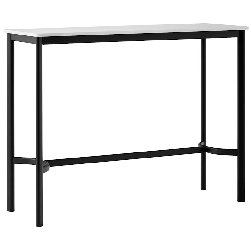 Drip HW113 Bar Table 50x140x105 cm, Off-white Laminate / Black